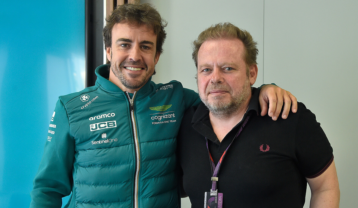 Fernando Alonso junto a Marco Canseco