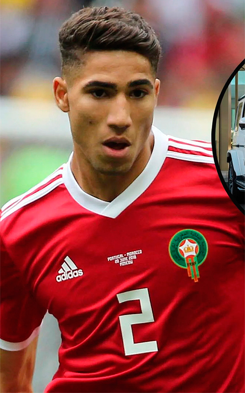 Morocco Adidas Achraf Hakimi Red Soccer Jersey Shirt Large 